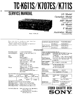 Sony TC-K711S - Service Manual 